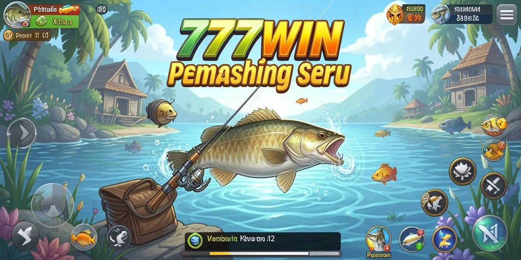 Tampilan gameplay seru dalam game memancing 777WIN.