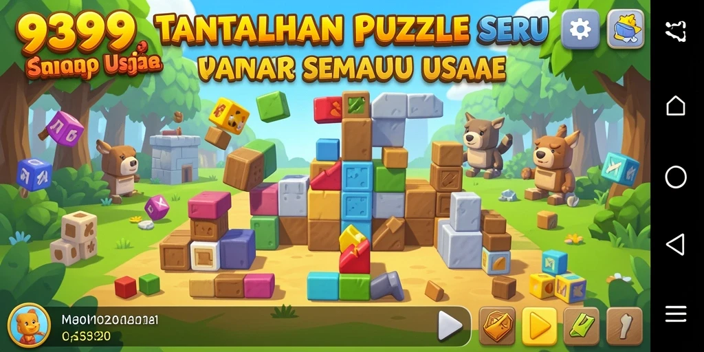 Tampilan gameplay yang menarik dari 9399, penuh tantangan Puzzle.