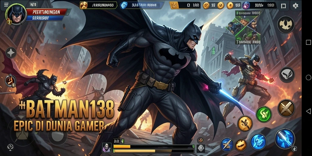 Tampilan seru dari pertarungan intens di BATMAN138