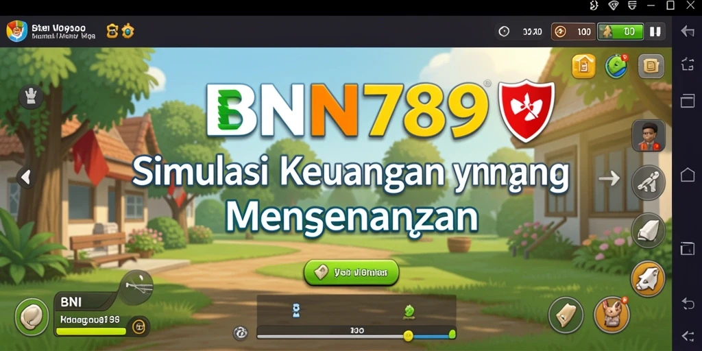 Gameplay BNI789 yang menarik dengan elemen simulasi keuangan.