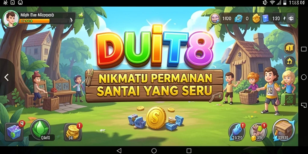 Tampilan gameplay DUIT8 yang seru dan menyenangkan.