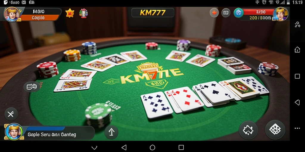 Tampilan gameplay Gaple yang menarik dan interaktif.