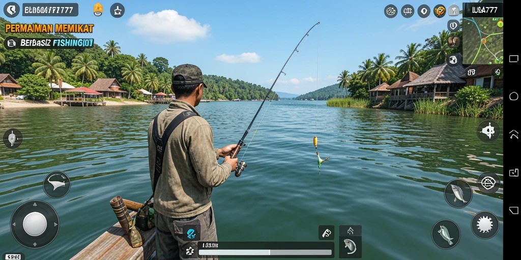 Tampilan memukau dari gameplay memancing yang mengasyikkan.