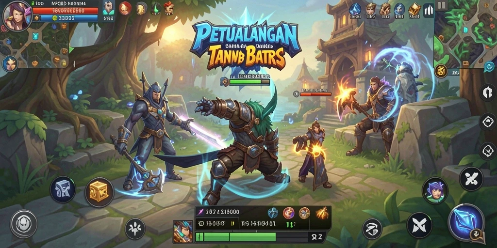 Tangkapan layar MPOID menampilkan aksi epik dalam pertempuran ARPG.