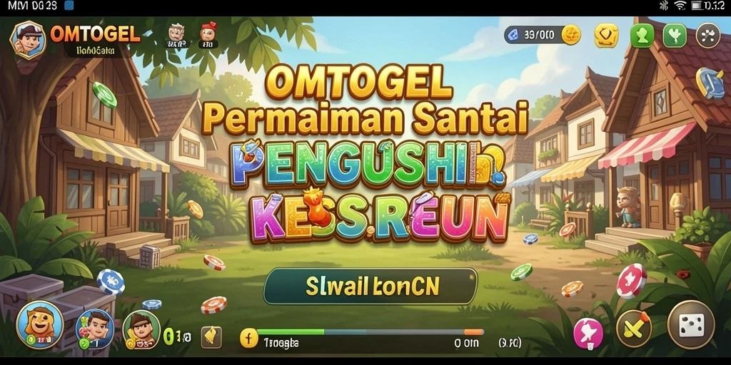Screenshot utama OMTOGEL menampilkan gameplay yang santai dan menyenangkan.