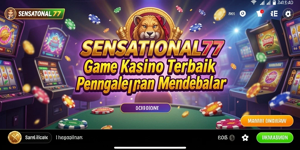 Tampilan gameplay mendebarkan di SENSATIONAL77, nikmati keseruan kasino.