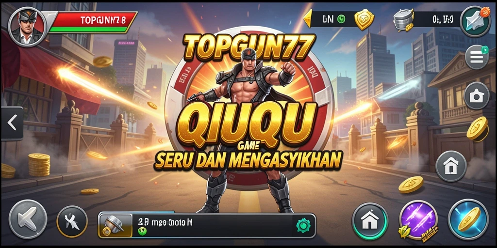 Screenshot gameplay dari QiuQiu yang seru di TOPGUN77.